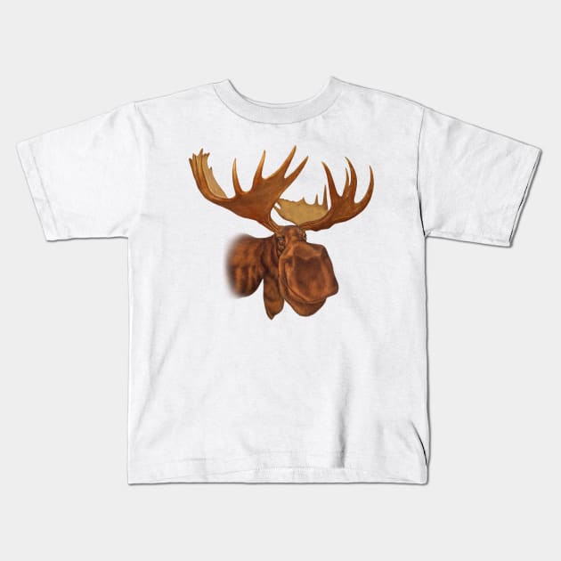 Moose Kids T-Shirt by lightidea